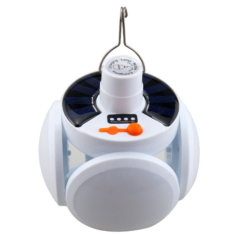 German solar lamp overcharged emergency tent with night market lighting and lighted light bulbs