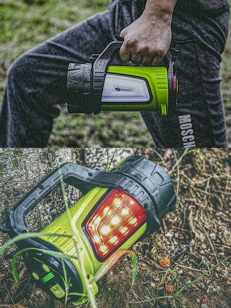 The flashlight charger overlights the outside remote-fired light