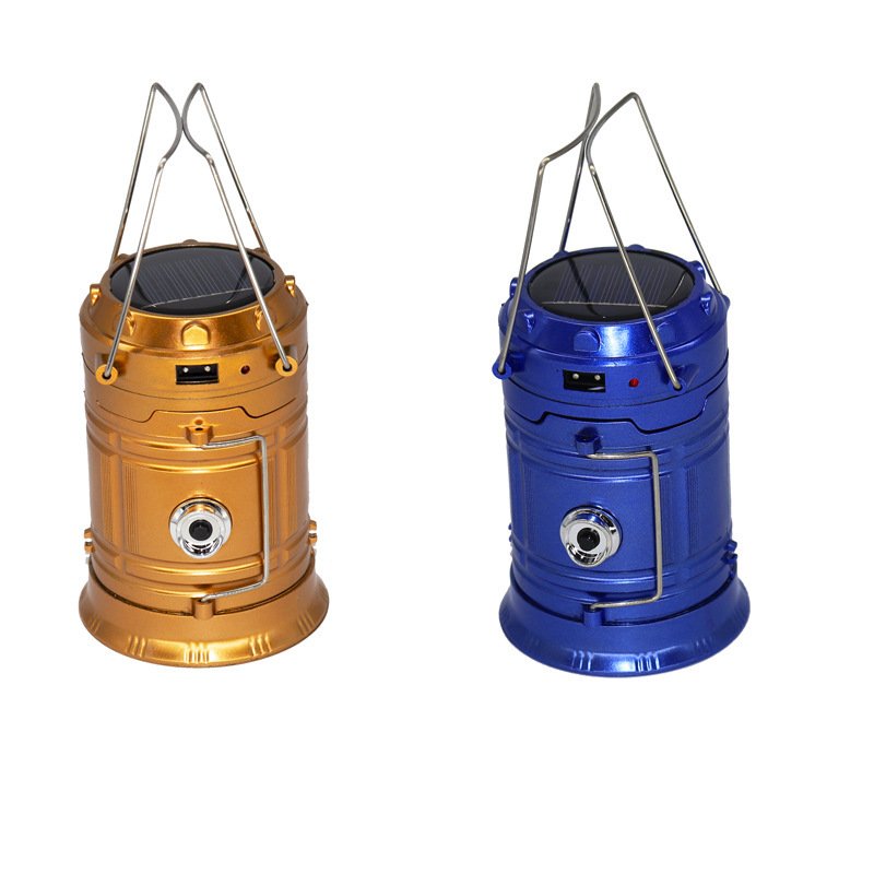 Camplights, solar-powered pony tents, hand-held toll-blower, multiple-purpose camp lighting