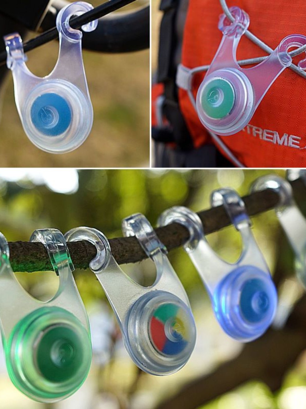 Camp alerts for windline tents with trip-proof lights