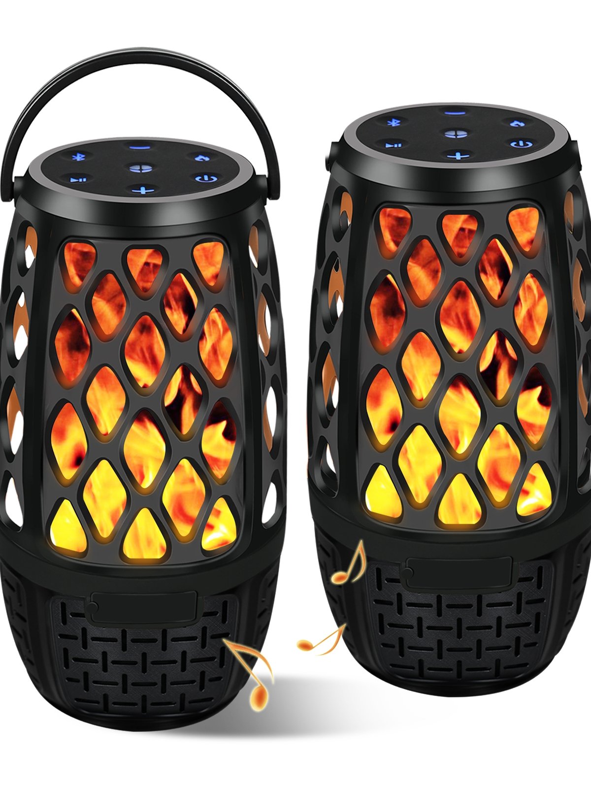 The open-air bluetooth soundbox carries the camping light home with a high-sound low-sound cannon field sound