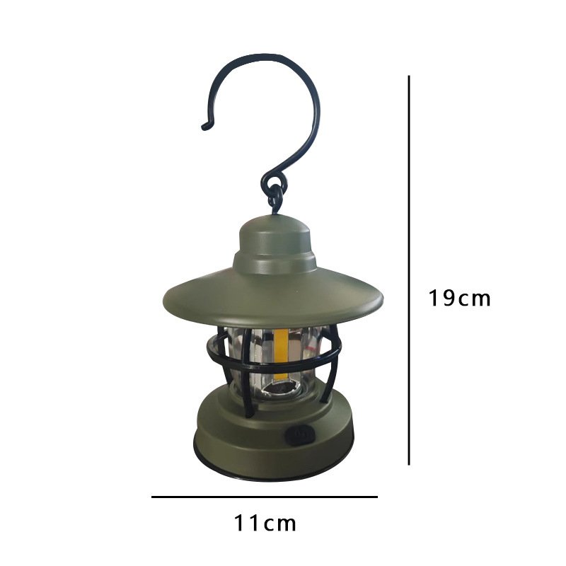 Emergency lighting for camp lights in the exterior of the Gumar tent where they are charged
