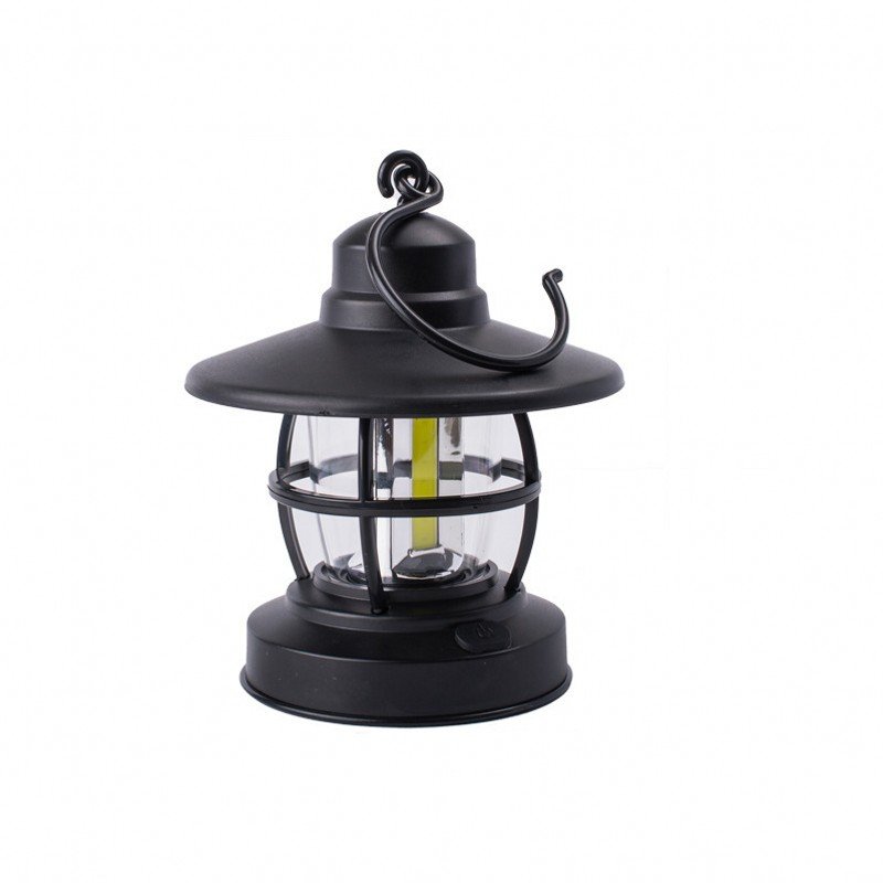 Emergency lighting for camp lights in the exterior of the Gumar tent where they are charged