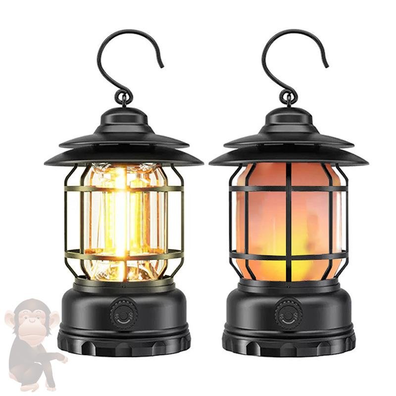 The tremors of camping lights in the flames of the camp camping light re-charged the gumar light to the outside light