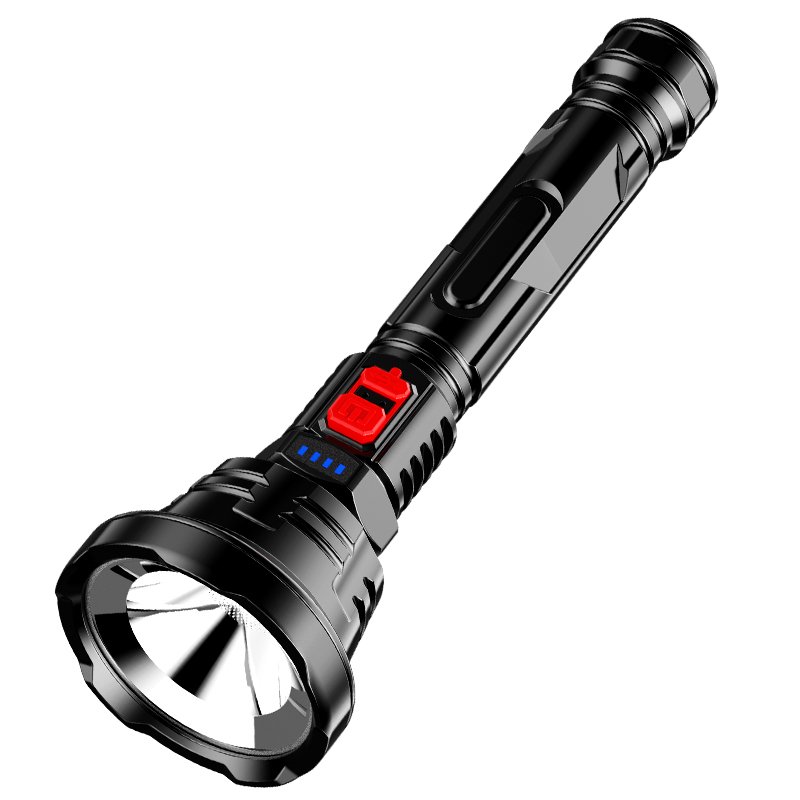 Exterior light super-light-charged flashlight long shot for small multifunctional gas household tactical capacity