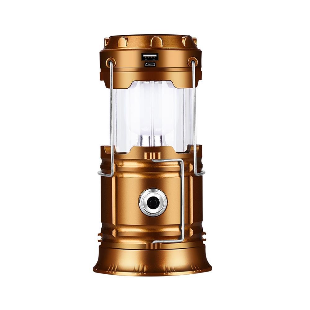 Solar outdoor camping lights are extended to recharging wild old hand-held tents with household lighting