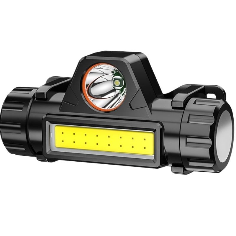 led headlights, high-light-charged outdoor night fishing, light-light, long-range lighting flashes