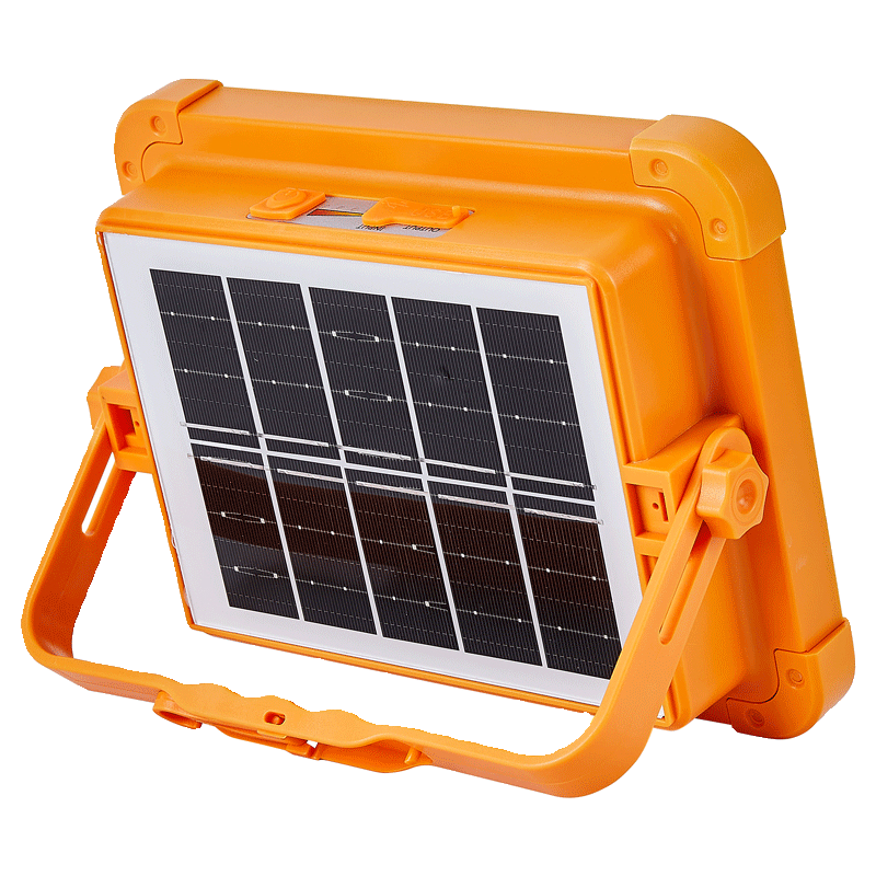 Solar outdoor lighting emergency power outagers camping at night with flashlights and mobile lighting flashlights