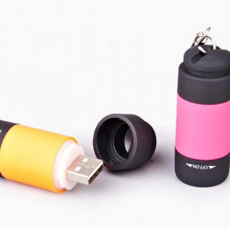 PURE COLOUR AND MULTI-PURPOSE CAMPING SMALL, LIGHT, EASY-TO-FLY POCKET PLASTIC POCKET CHARGING FLASHLIGHTS FOR LOGO