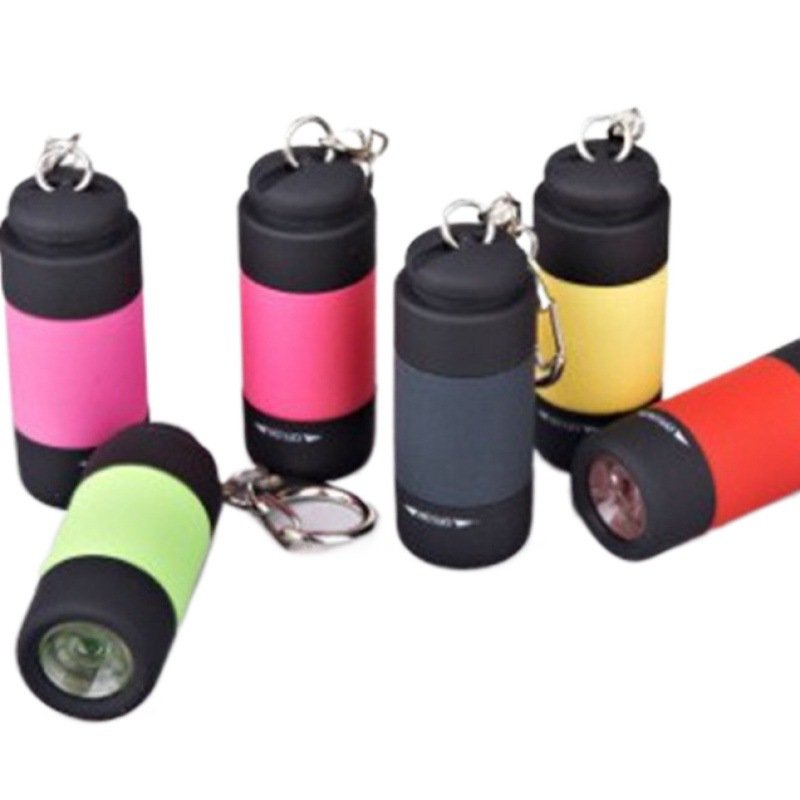 PURE COLOUR AND MULTI-PURPOSE CAMPING SMALL, LIGHT, EASY-TO-FLY POCKET PLASTIC POCKET CHARGING FLASHLIGHTS FOR LOGO