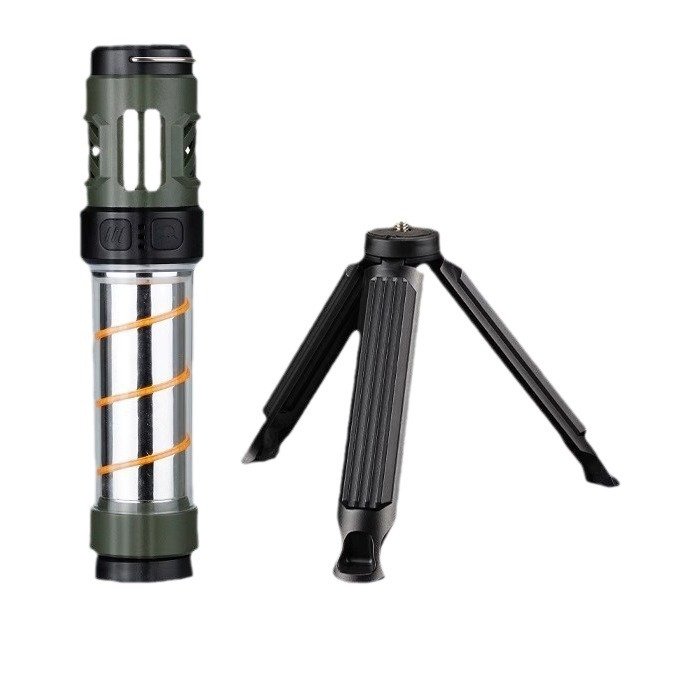 Outdoor LED multi-purpose mosquito-exposed camper Type-C charge-on-magnetized tripod tent air light