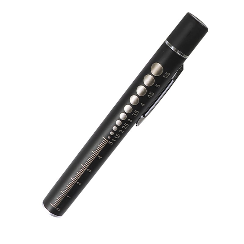Medical pupil pen and mouth-checking nurse, white and yellow, chargeable small flashlight, multi-purpose dual-light source