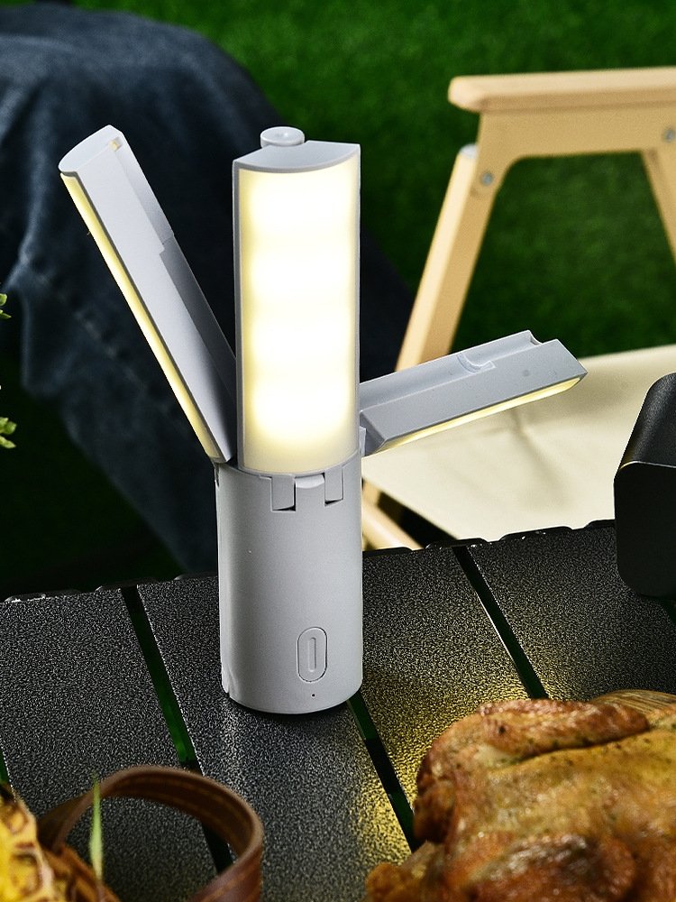 Outdoor camping lamps are super-long, and recharging multi-purpose lights are mounted on tents