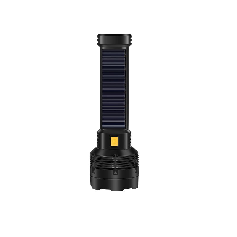 Power-light solar flashlight TpyeC chargeable handheld with small handheld outside of the house with overlighted multifunctional emergency lamps