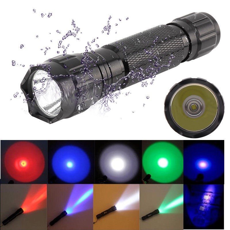 501B TACTICAL FLASHLIGHT KIT T6 WITH LED FLASHLIGHT BELTS AND PRESSURE SWITCHES MULTIFUNCTIONAL CAMPING