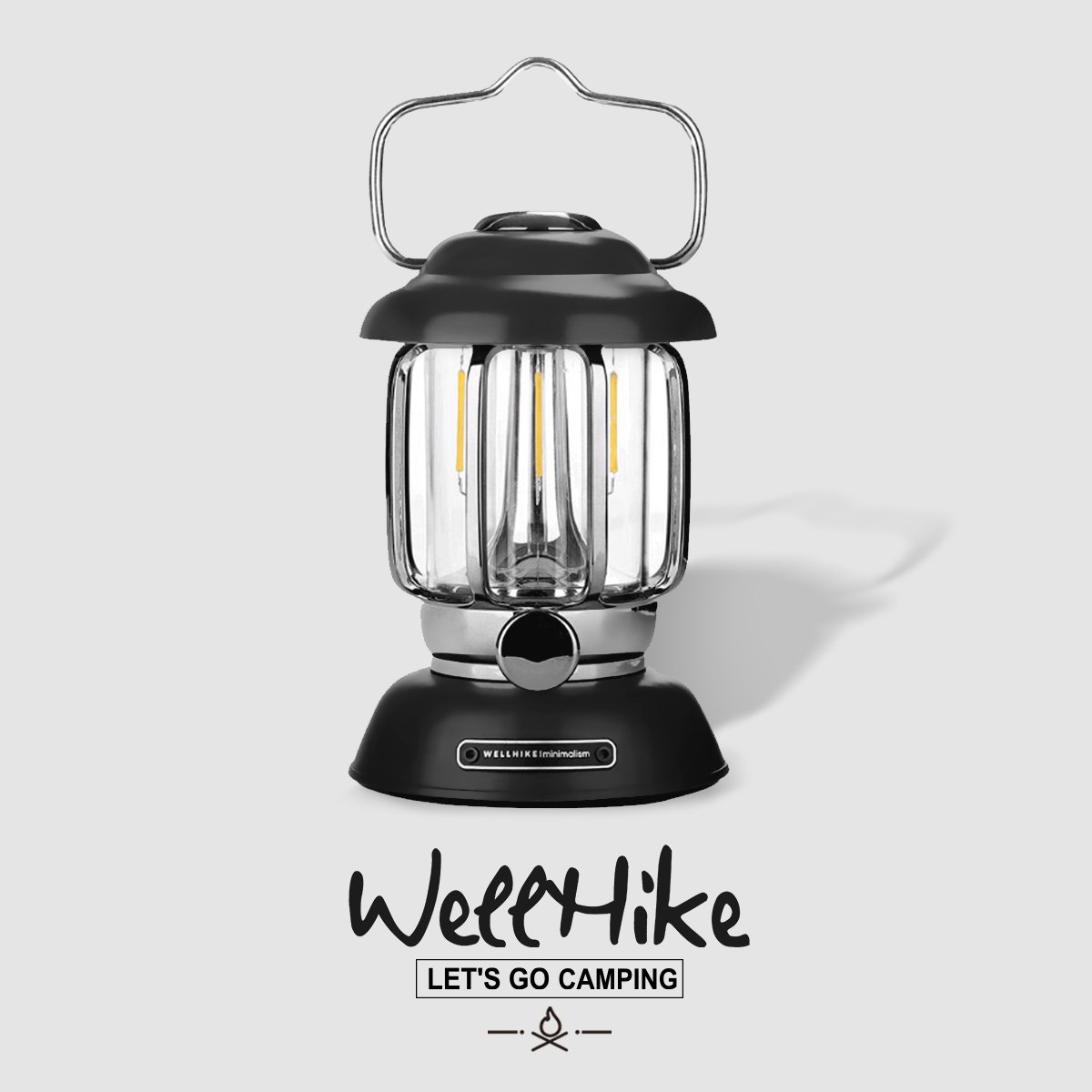 WELLHIKE RETROMETAL MASK OUT-OF-COURT CHARGE LED SUPER-LANGUAGE LIGHTING TENT