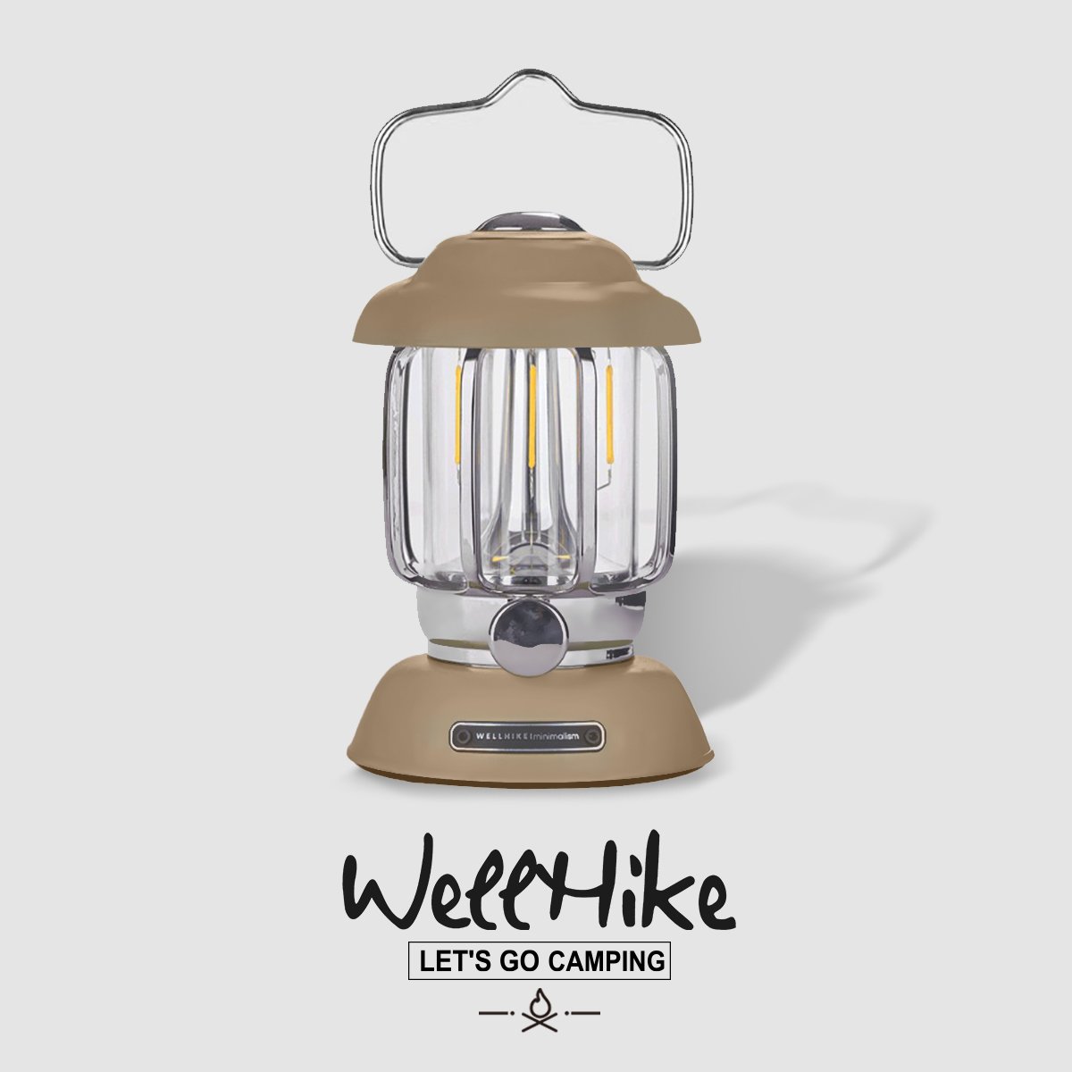 WELLHIKE RETROMETAL MASK OUT-OF-COURT CHARGE LED SUPER-LANGUAGE LIGHTING TENT