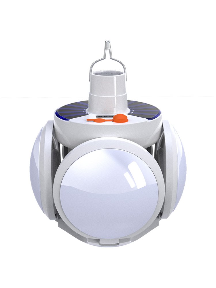 Solar-charged lighting out-of-house camp emergency light stand-off on a wireless remote-controlled energy-saving tent