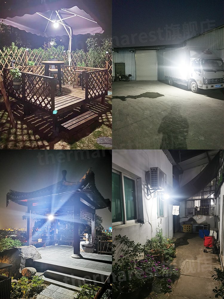 the out-of-house camp lights were extended, the led-charged horse lights were overlighted and emergency lights were mounted on camp tents