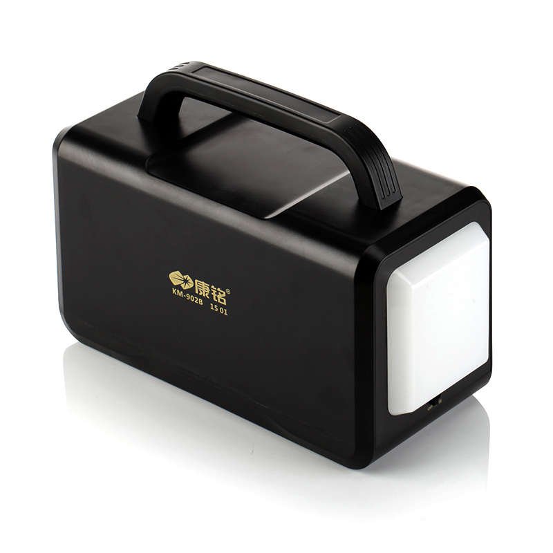Outdoor solar-charged camping tents with light bottles on the night market