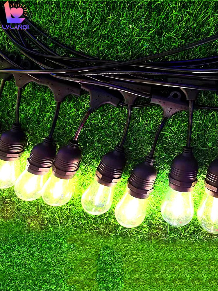 S14, WATERPROOF OUTSIDE, E27, CHANDELIERS IN THE COURTYARD OF THE SOLAR FARM