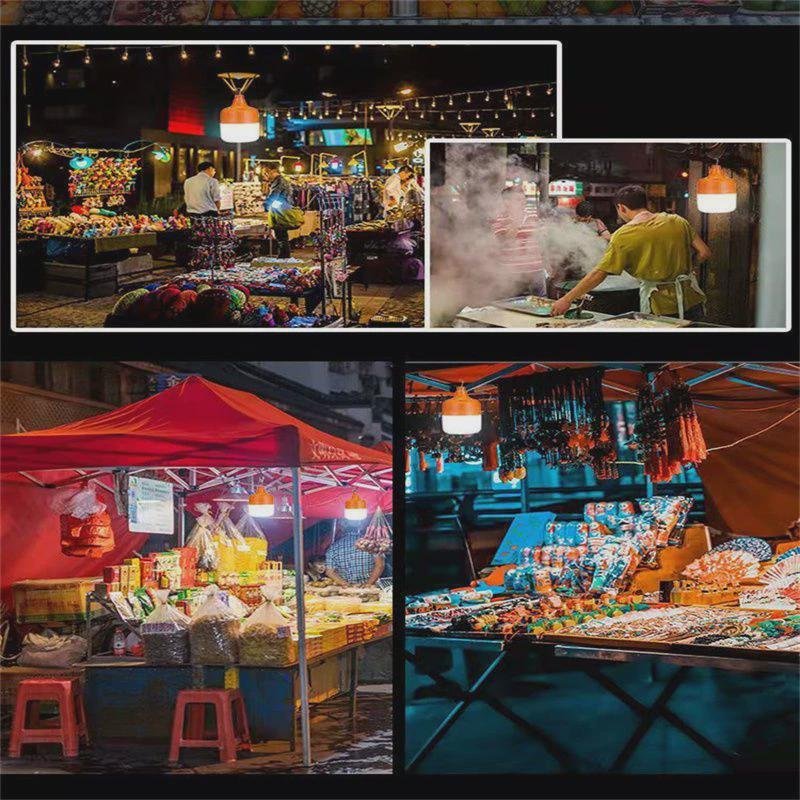 LED-CHARGED LIGHT BULB BLACKOUTS, EMERGENCY LIGHTING FOR MOBILE HOME USERS CAMPING OUT OF THE SKYLIGHT MARKET