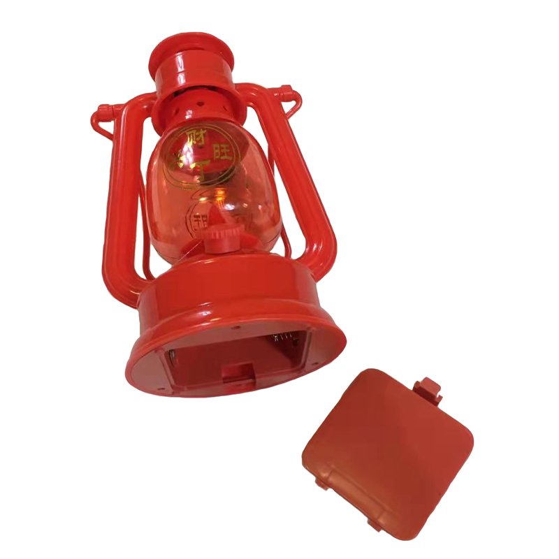 THE LED-CHARGED BATTERY LANTERN IS RICH AND FESTIVE