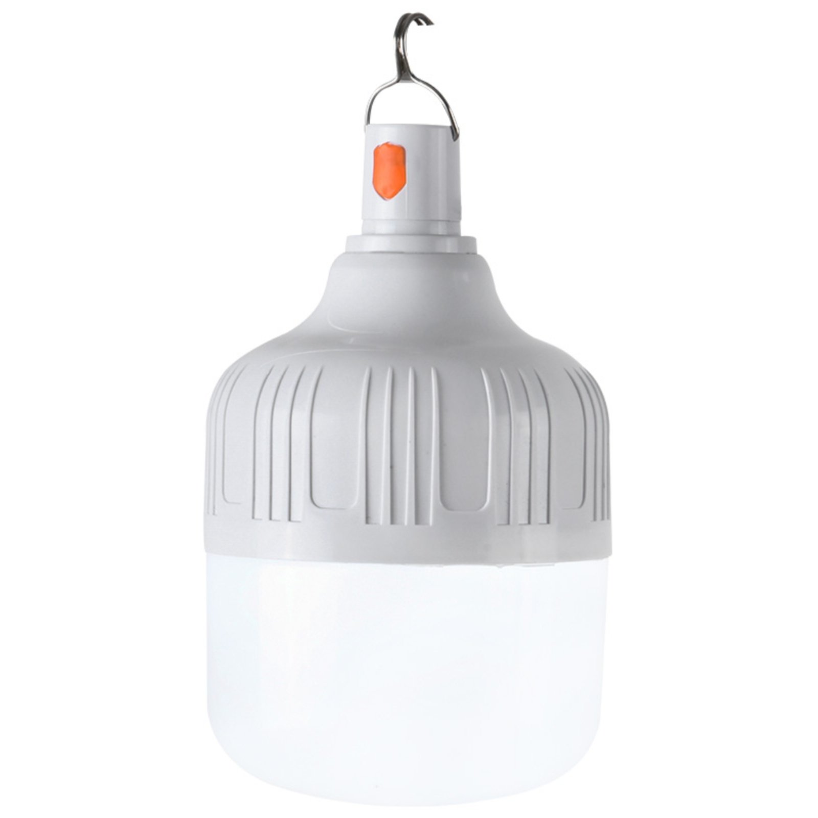 bulls overlighted led-charged light bulbs outside camping at night market, mobile lighting home power outage emergency