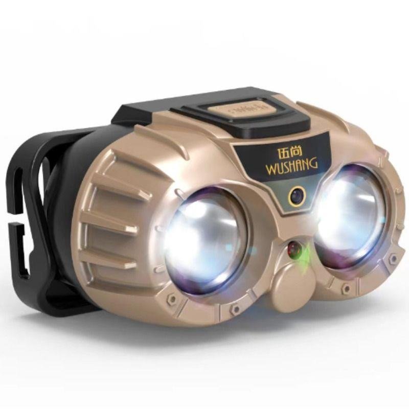 led headlights super-chargeable headlights with strong light flash flashlights, portable night fishing lights