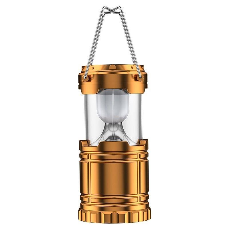 Solar outdoor camping lights are extended to recharging wild old hand-held tents with household lighting
