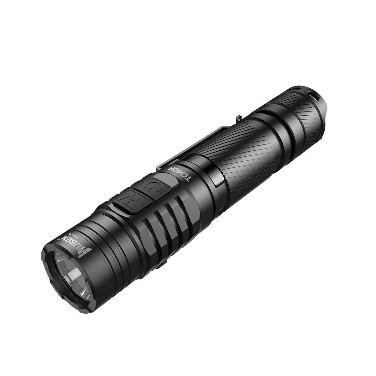 THE WUBEN TO40R FLASHLIGHT CAN BE CHARGED TO U.S.B. OUTSIDER CAMPERS WITH ULTRA-LIGHTED REMOTE-FIRED SEARCHLIGHTS
