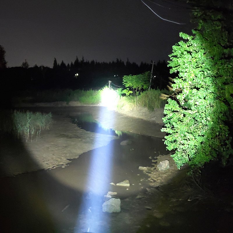 Super-light flashlights charge off-site photo yellow light multifunctionally ejected camp lights at 50,000