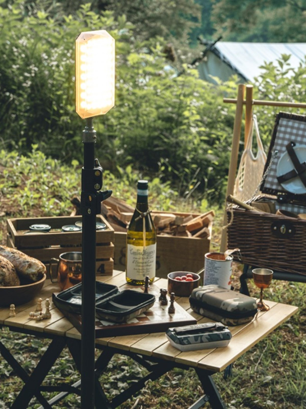 half a metre of camp lamp light lighting recharged by the official agent of brightme