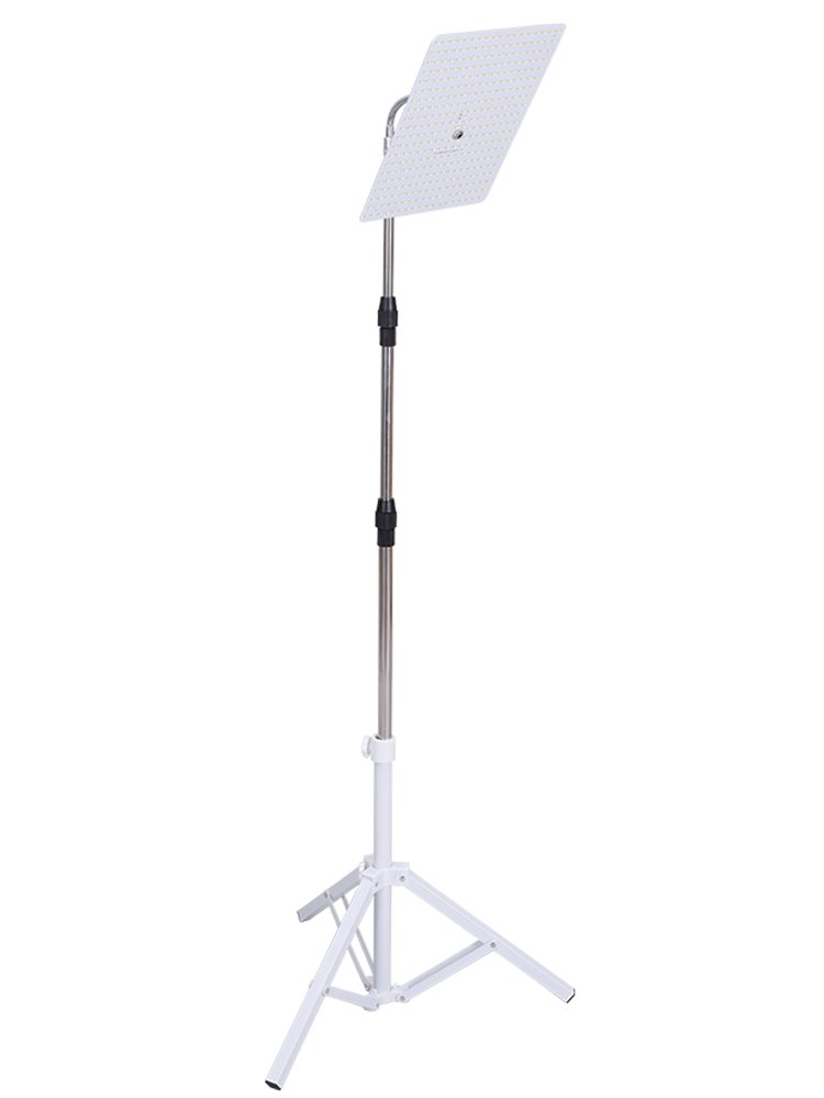 night market stand lights are charged with superlights outside the house