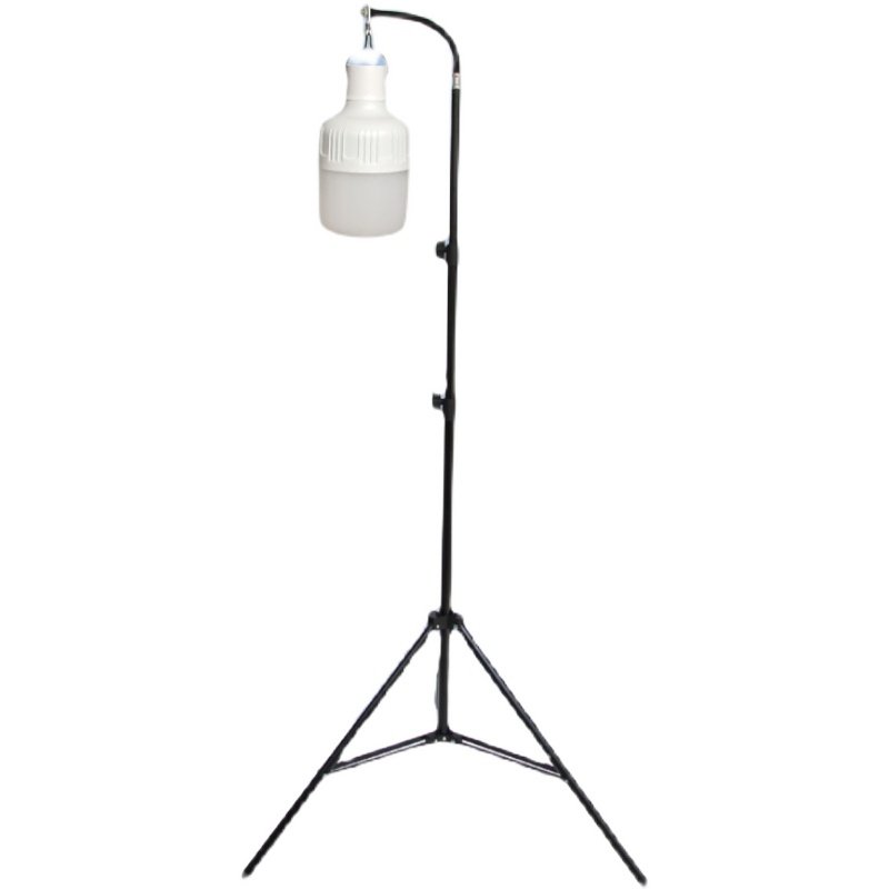 Outdoor lighting of the night-market lamp stand on the emergency light stand and out-of-house light on the light