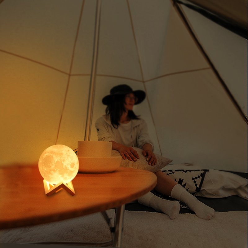 THE OUTSIDE LUNAR LIGHT RUNS ITS OWN CAMPING ROUND ATMOSPHERE LIGHT