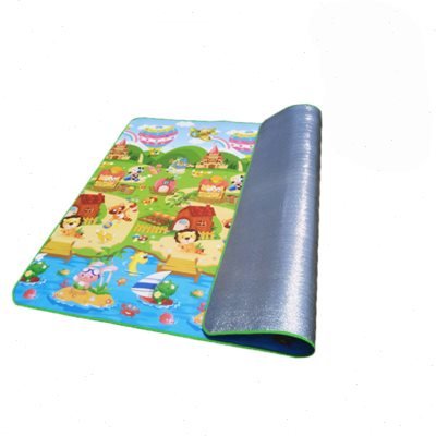 A picnic pad and a damp pad and a one-man camper camping pad and a sand beach tart