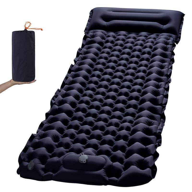 THE SOURCE FACTORY CAMPED ON AN OUTDOOR WATERPROOF SINGLE-PERSON INFLATABLE MATTRESS TOUR TPU FOOT ON AN INFLATABLE MATTRESS