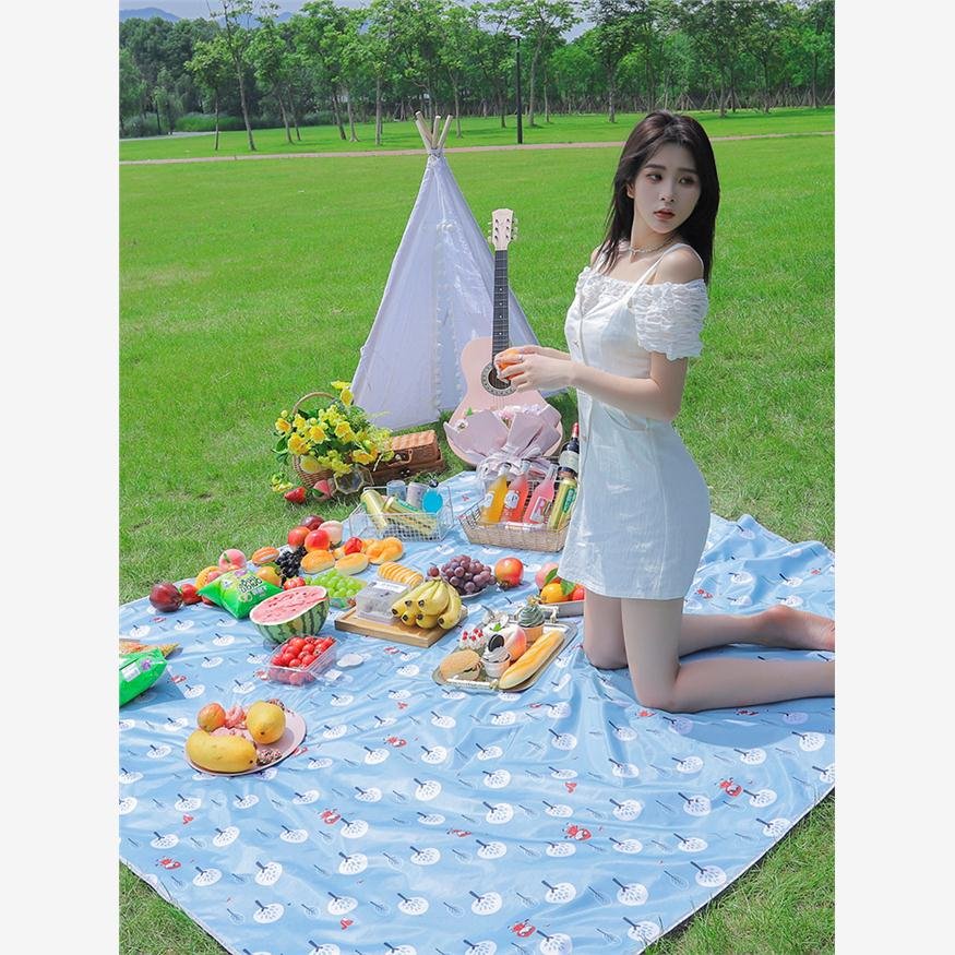 Outdoor picnic mats, tide-proof, camping camper camper camper, camping