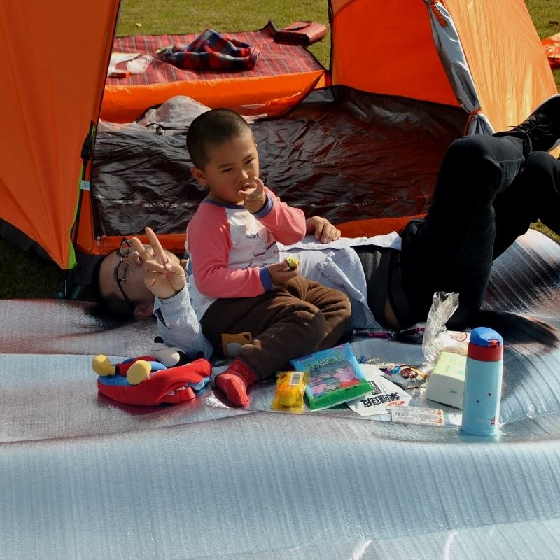 It's all about camping on the floors of the sleeping shrine