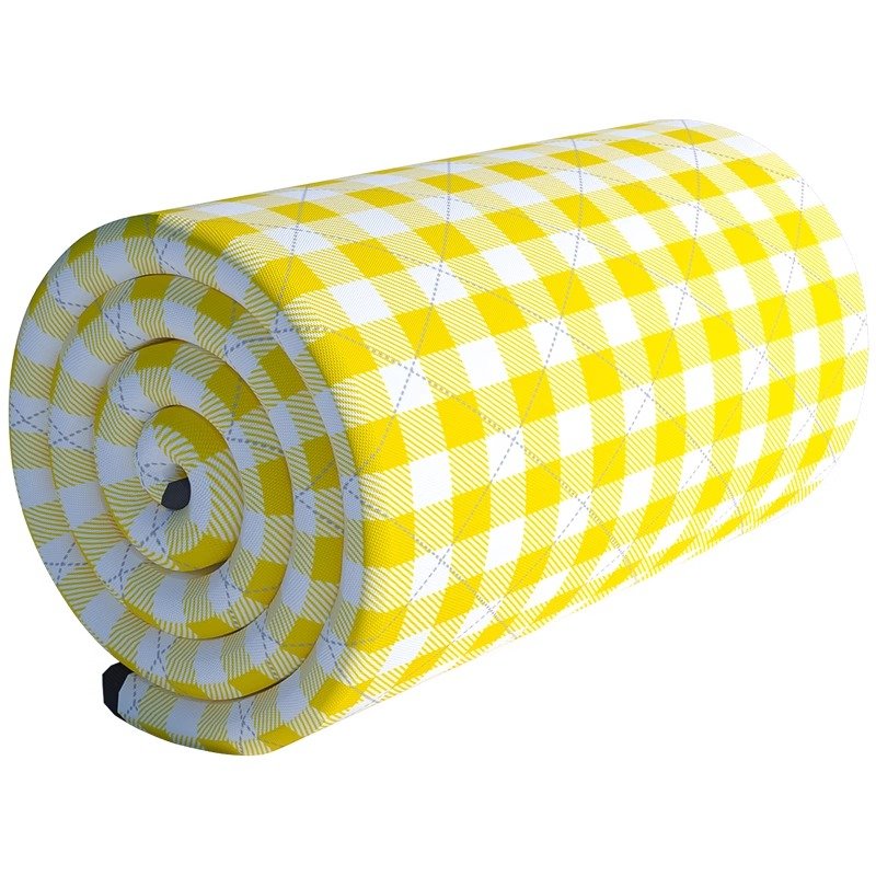 A picnic mat with a thick picnic and an outdoor camping and waterproof tent with a field spring pad