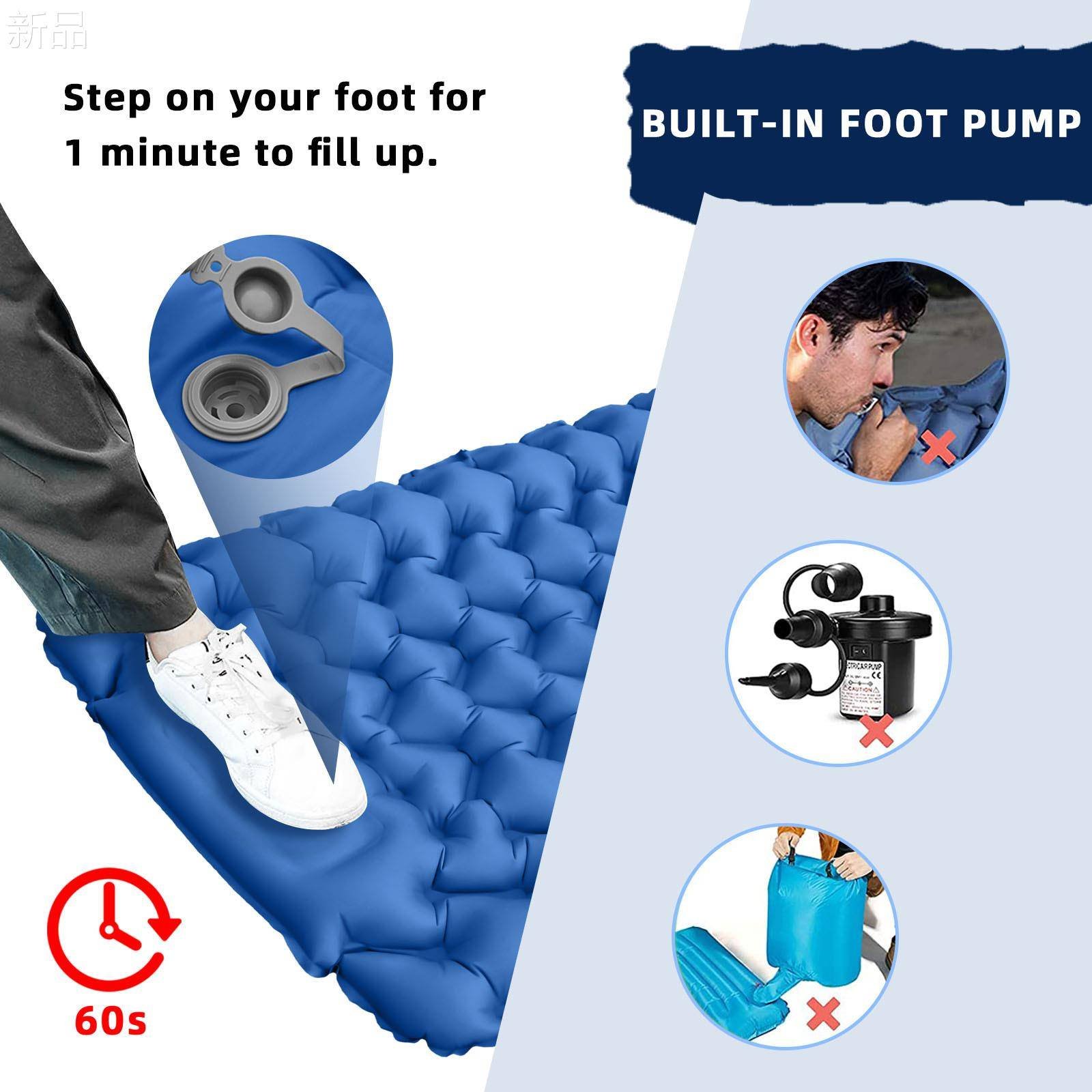 New pneumatic pads lighten up the camping motorbike and take a mid-sleep to accommodate the outdoor tent