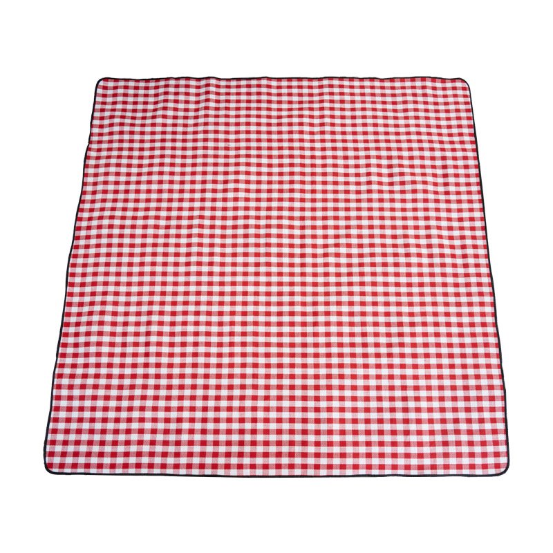 A picnic pad with a thick, water-resistant outdoor camping and a beach-painting picnic pad