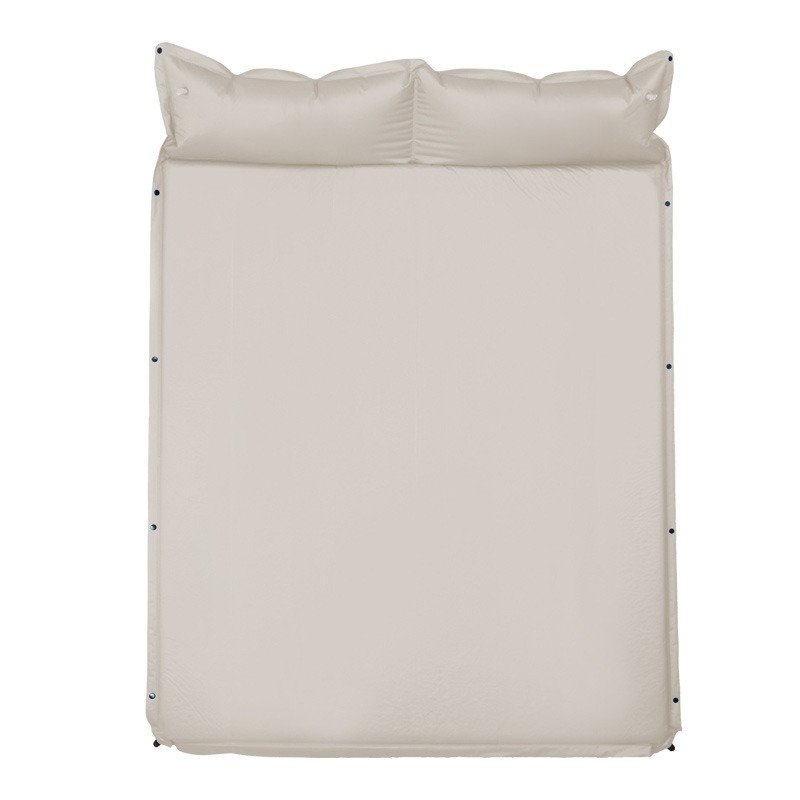 An auto-inflated mattress outside