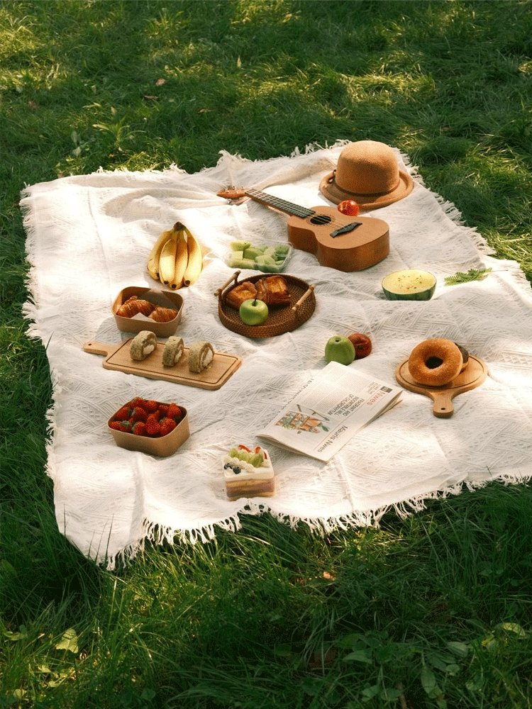 ins-fun picnic pads with thick outdoor camping blankets, spring mats, field cooking