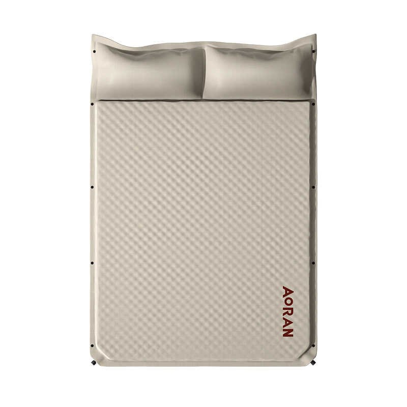 warkhike outdoors with an automatic inflatable mattress and a damp-proof tent