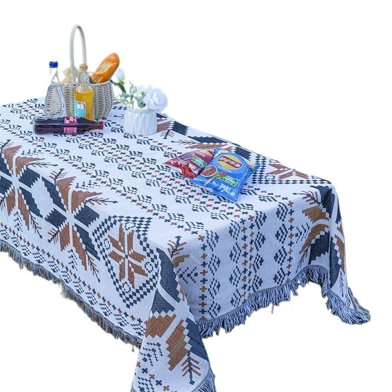 A picnic mat with a thick Bohemia mat and an outdoor camping blanket