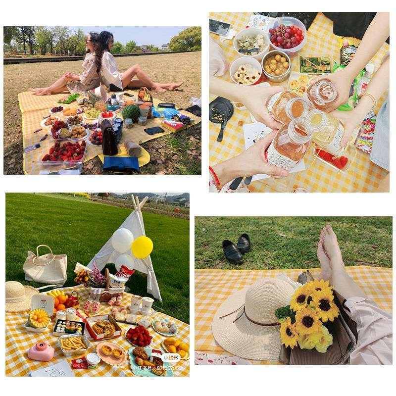 Open-air picnic mats with thick waterproof pads, tent camping mattresses, lawn cushions
