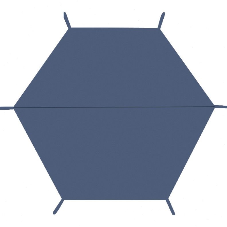 Six-point tented camp mats with water-resistant max and tide-proof picnic pads to cover the curtains