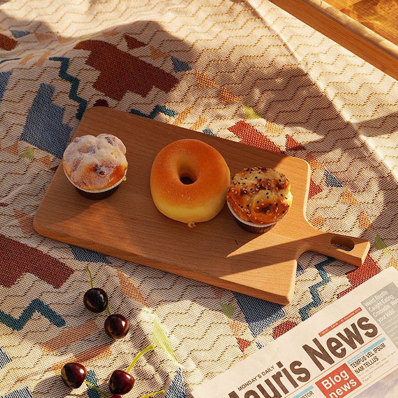 A picnic mat with a thick Bohemia mat and an outdoor camping blanket